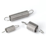 Custom stainless steel extension springs for industrial machinery