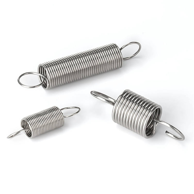 Custom stainless steel extension springs for industrial machinery