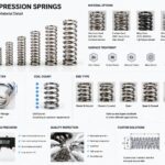 Custom compression springs manufactured by KAIFORGE for industrial applications